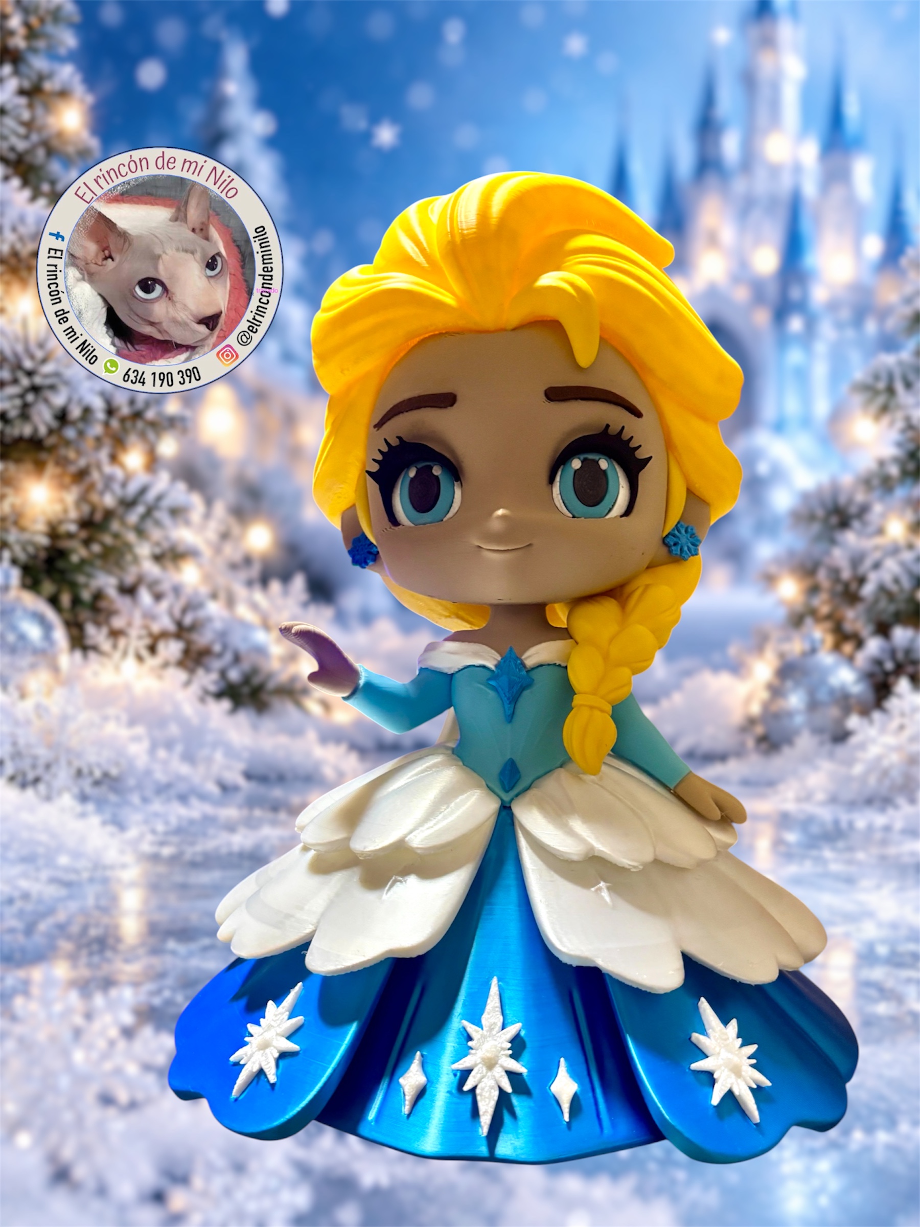 Figura de Elsa en impresión 3D
