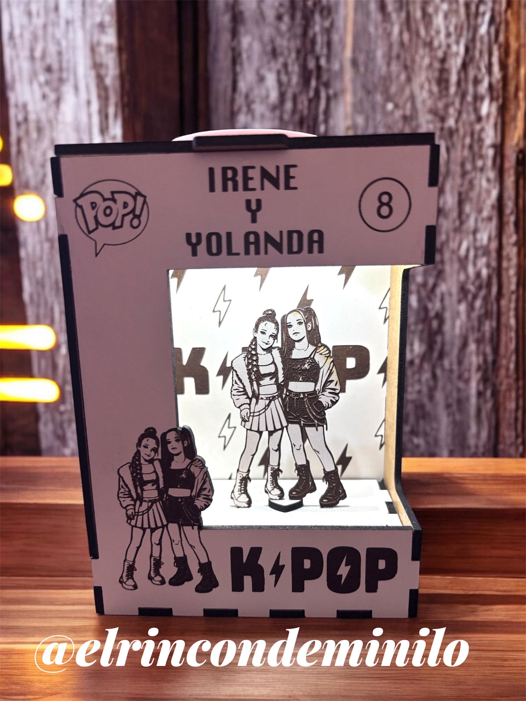 Marco K-pop personalizado en MDF de 3 mm - fotografía del artículo