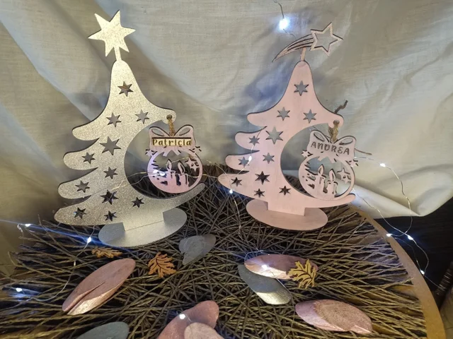 Fotografía de Arbolito de Navidad pintado a mano