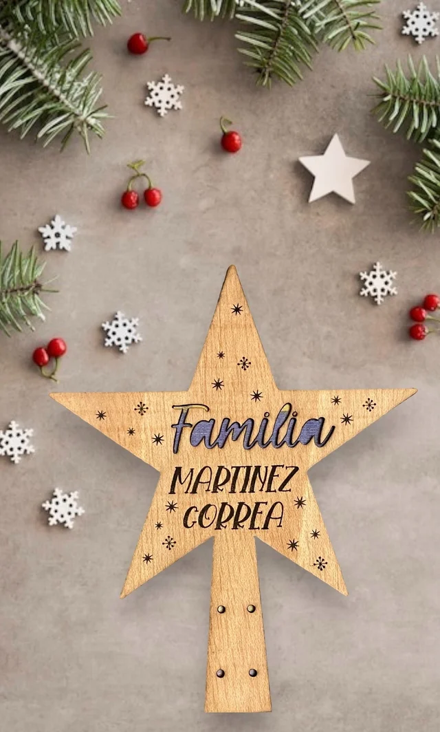 Fotografía de Estrella de Navidad personalizada