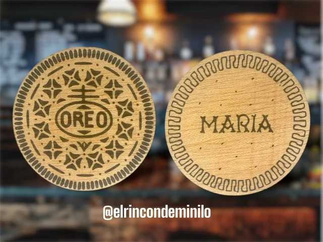 Fotografía de Posavasos personalizados estilo Oreo