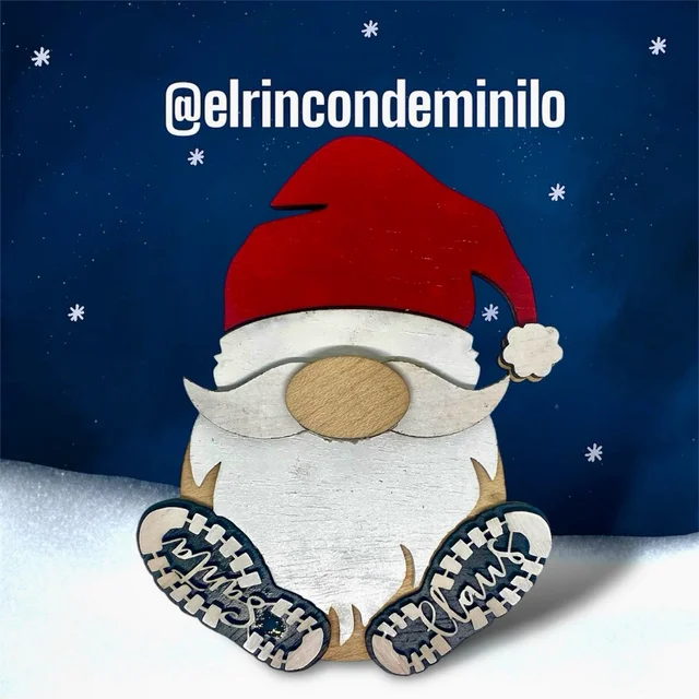Vista 2 de Papá Noel de MDF