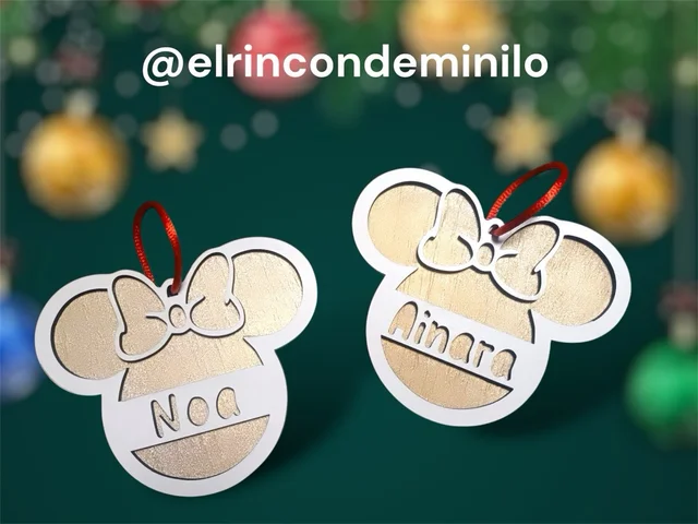 Bolas de Navidad personalizadas en MDF de 3 mm - fotografía del artículo
