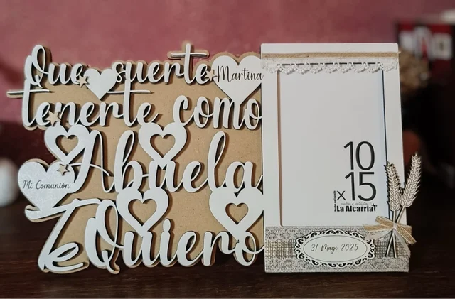 Fotografía de Portafotos personalizado para abuela