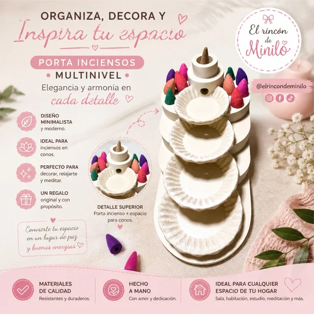 Quemador de incienso de reflujo decorativo - fotografía del artículo